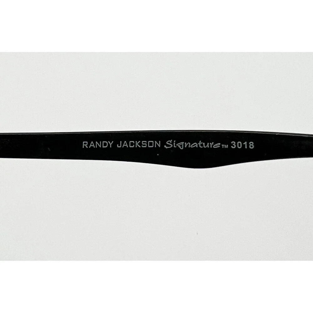 Randy Jackson Eyeglass Frames Mens Black Grey Ombre Signature 3018 53-17-145